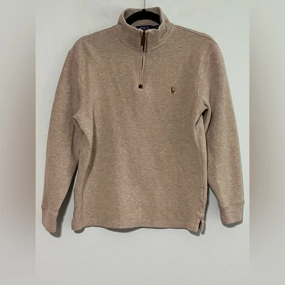 POLO RALPH LAUREN Double Knit Mockneck Sweatshirt- S - Picture 5 of 8